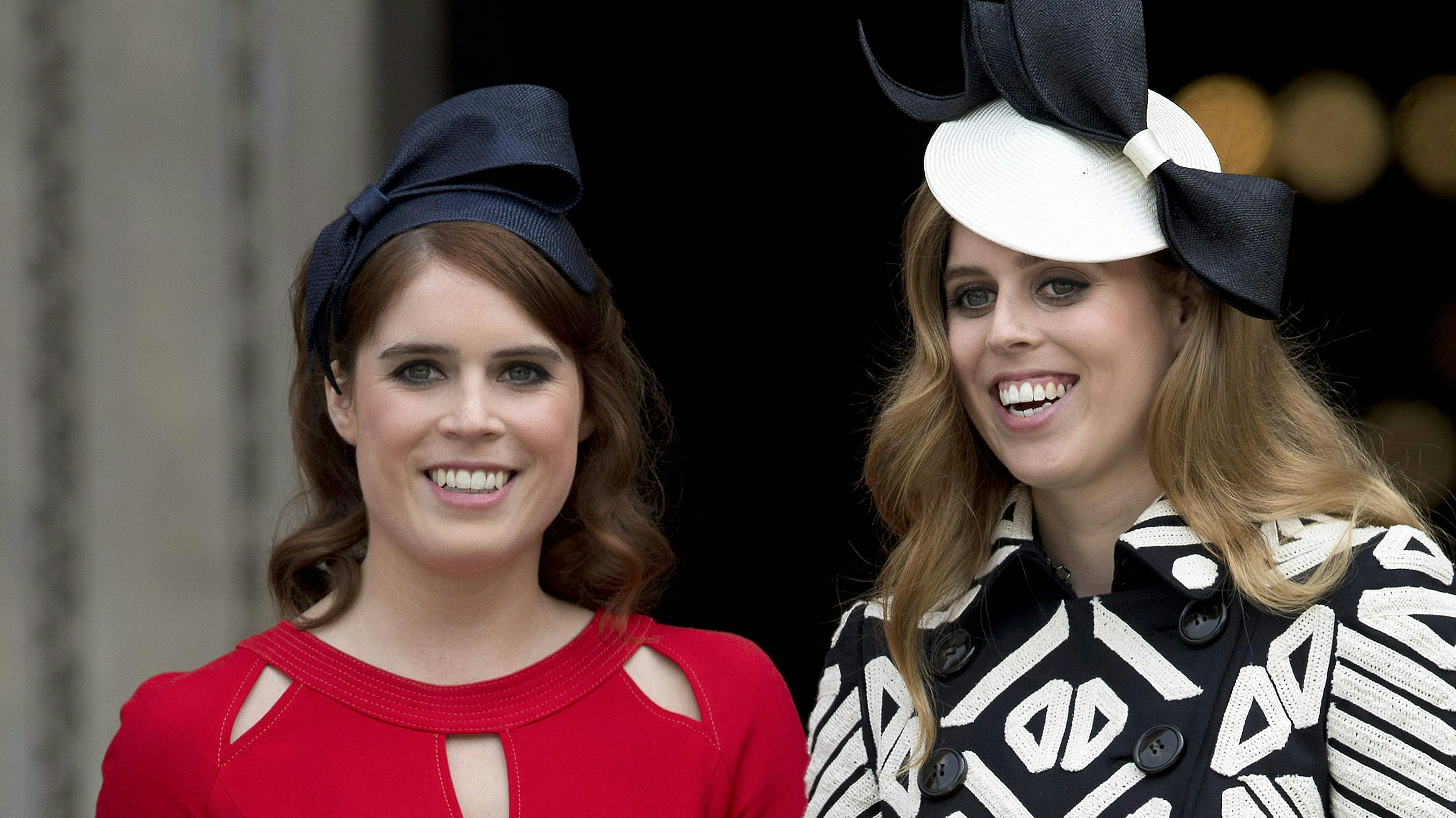 Prinsesse Eugenie og prinsesse Beatrice. 