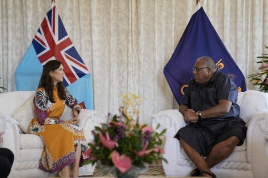 Kronprinsesse Mary og Fijis præsident