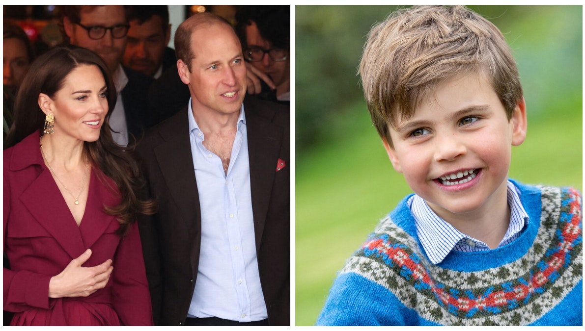 Prinsesse Catherine, prins William og prins Louis