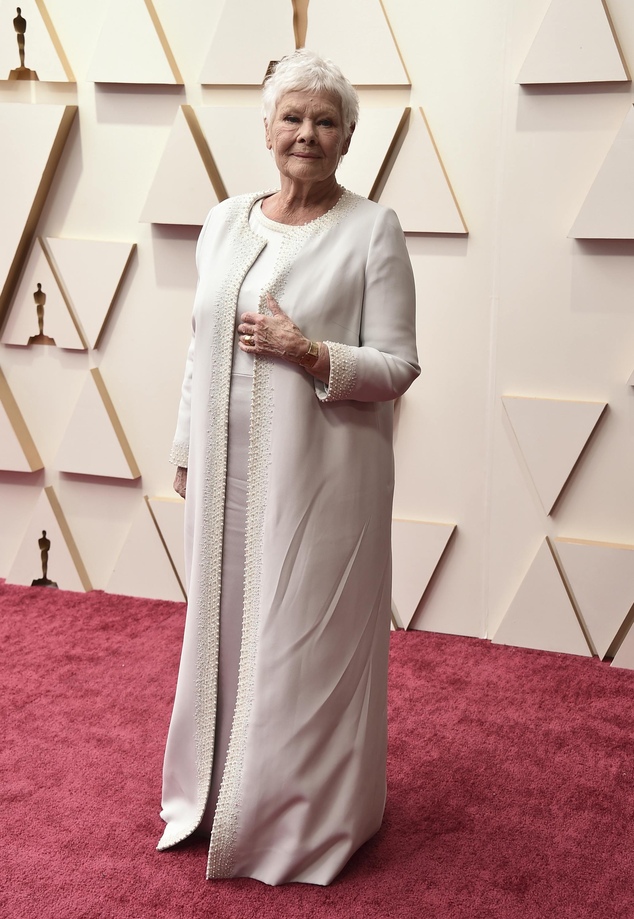 Judi Dench til Oscar-showet i 2022.&nbsp;
