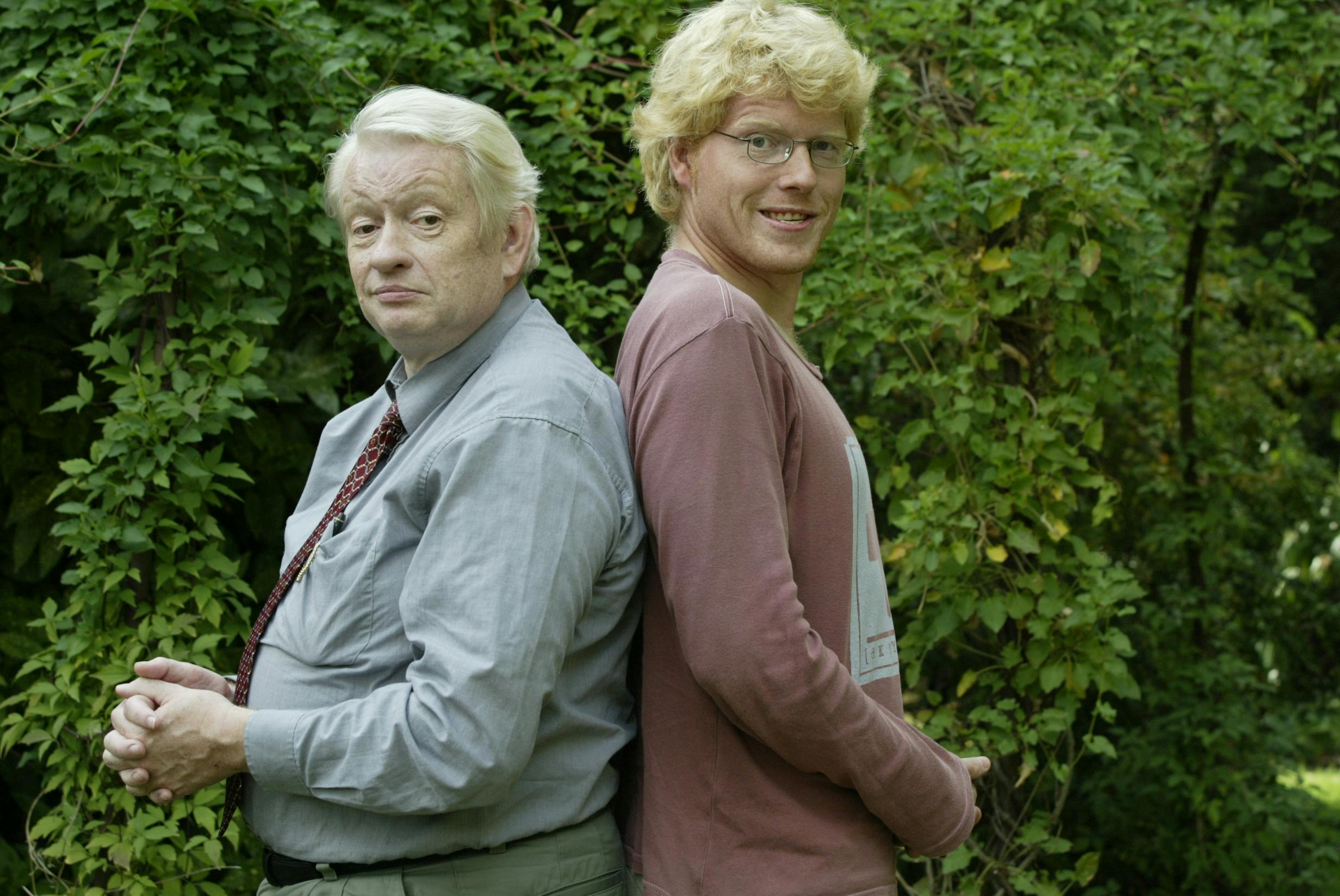 Jesper og Sebastian Klein fotograferet sammen i 2003. 