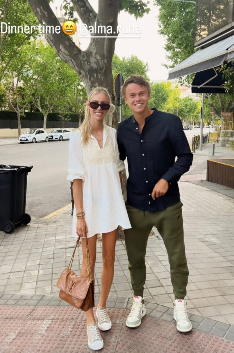 Holger Rune og storesøster Alma