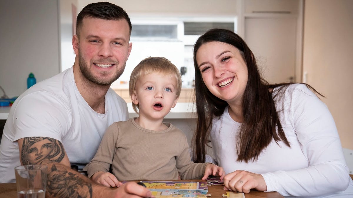 Daniel, Louie og Maria. 