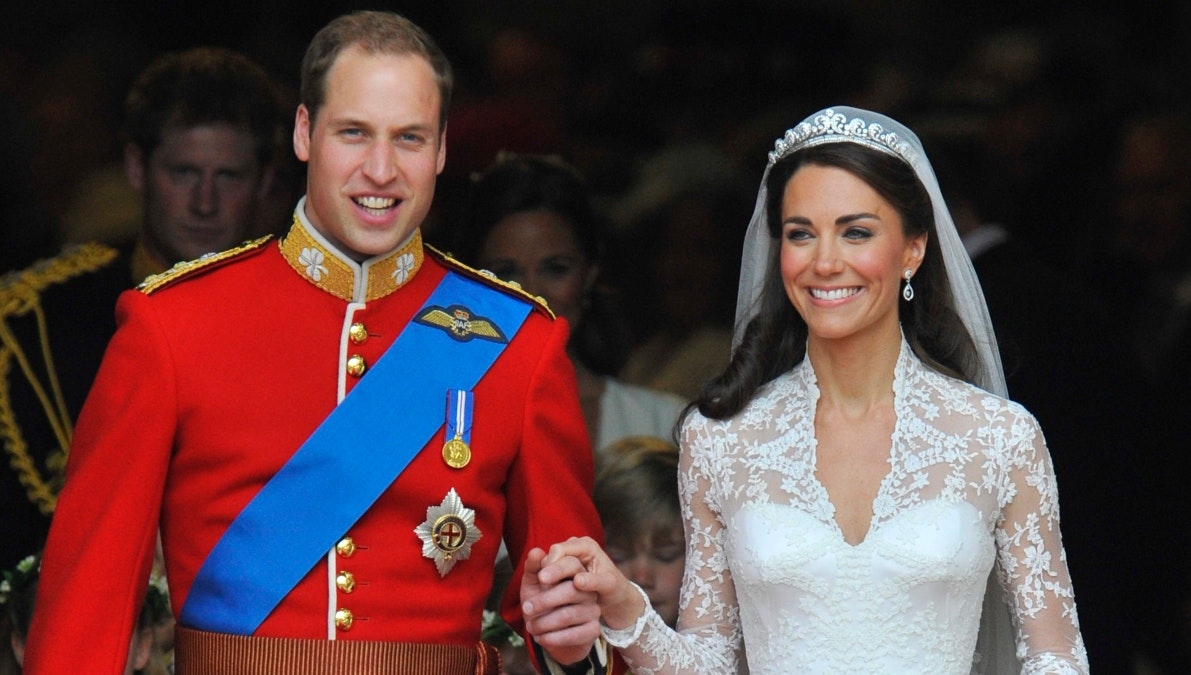 Prins William og prinsesse Kate ved deres bryllup i 2011.&nbsp;