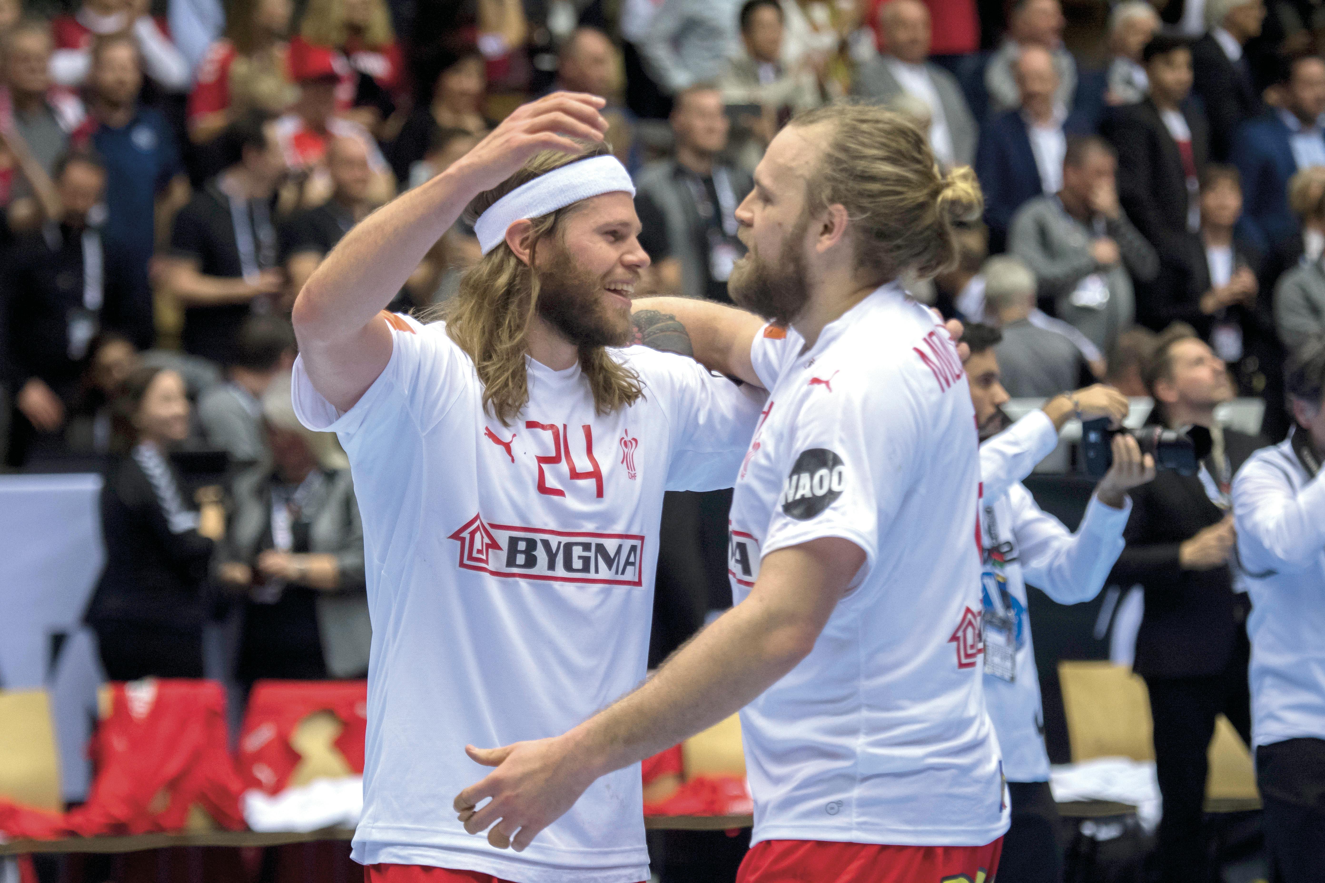 Mikkel Hansen og Henrik Møllgaard har været holdkammerater gennem mange år.&nbsp;
