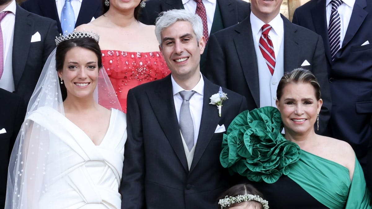 Prinsesse Alexandra, Nicolas Bagory og storhertuginde Maria Teresa. 