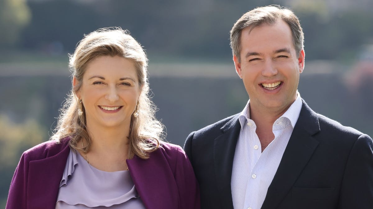 Arvestorhertuginde Stéphanie og arvestorhertug Guillaume. 