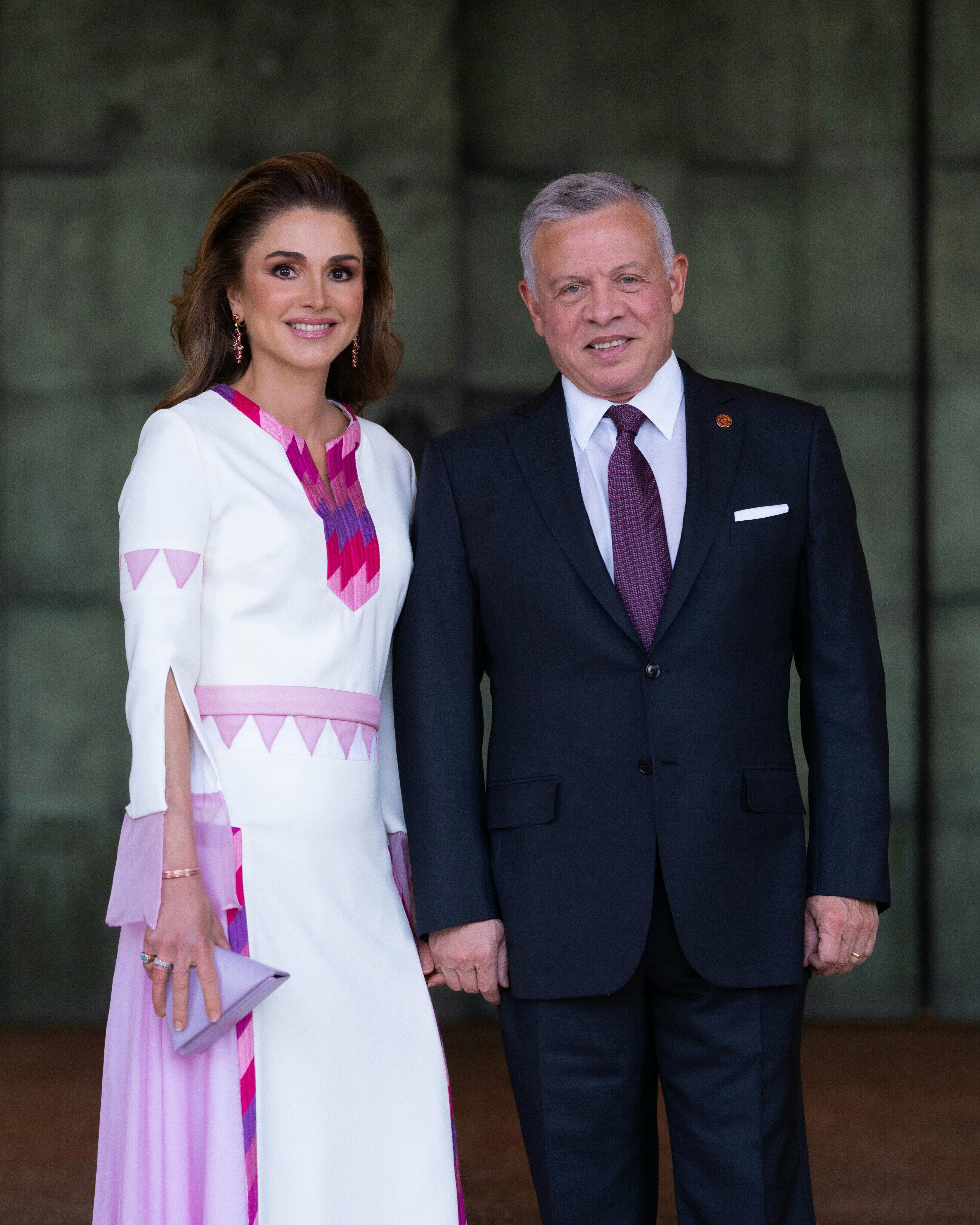 Dronning Rania og kong Abdullah, Jordan. 
