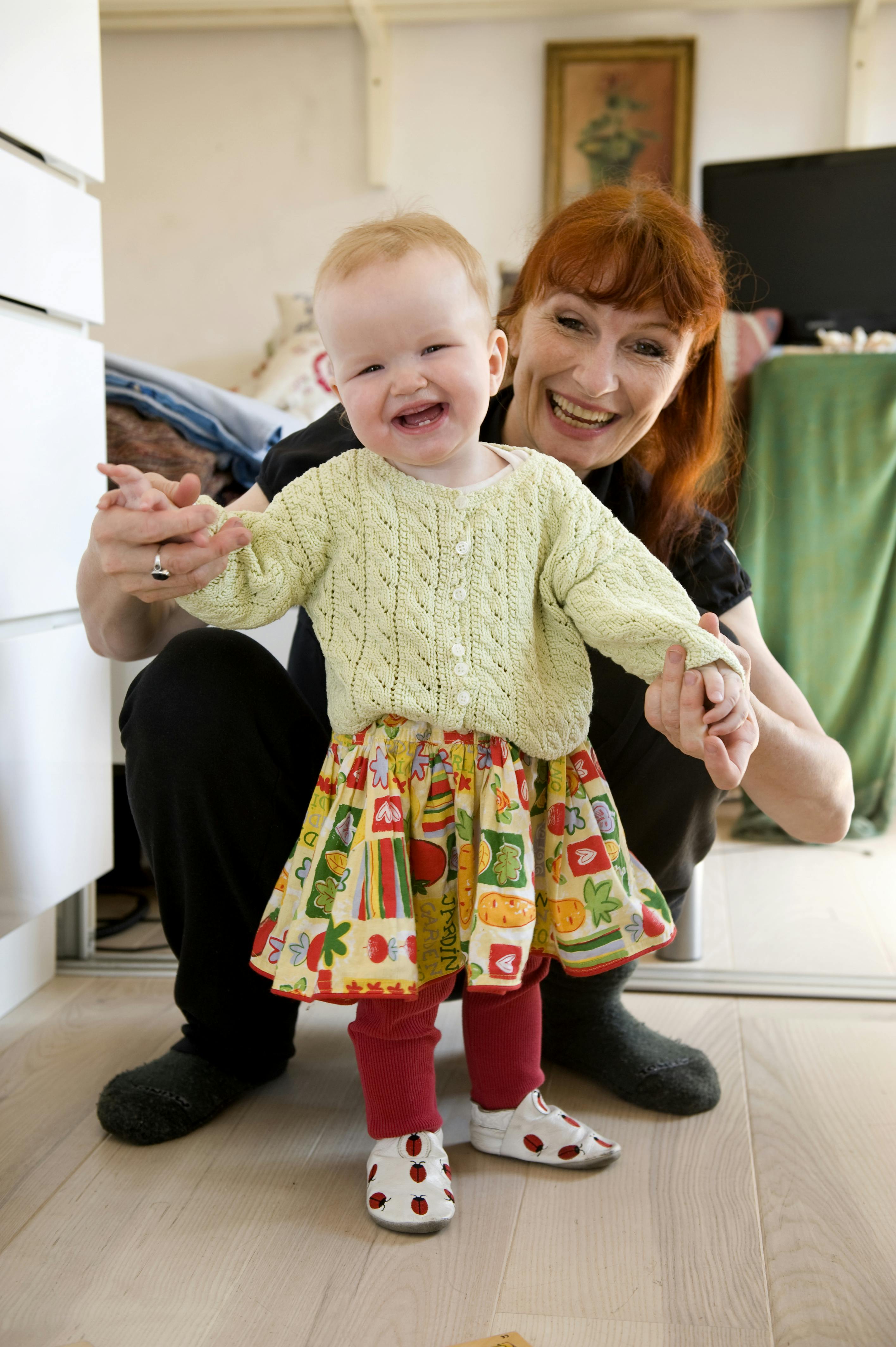 Bodil Jørgensen med datteren Rigmor.