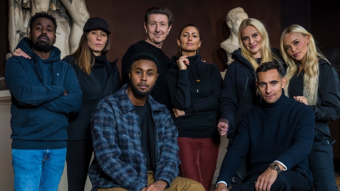 Mahamad Habane, Mette Cornelius, Nicolaj Kopernikus, Sara Maria Franch-Mærkedahl, Thalia Pitzner, Elvira Pitzner, Skinz og Jonathan Harboe 