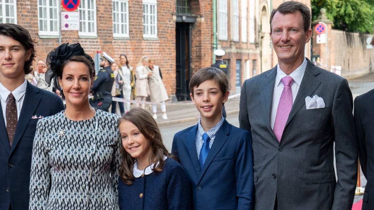 Prinsesse Marie, komtesse Athena, grev Henrik og prins Joachim
