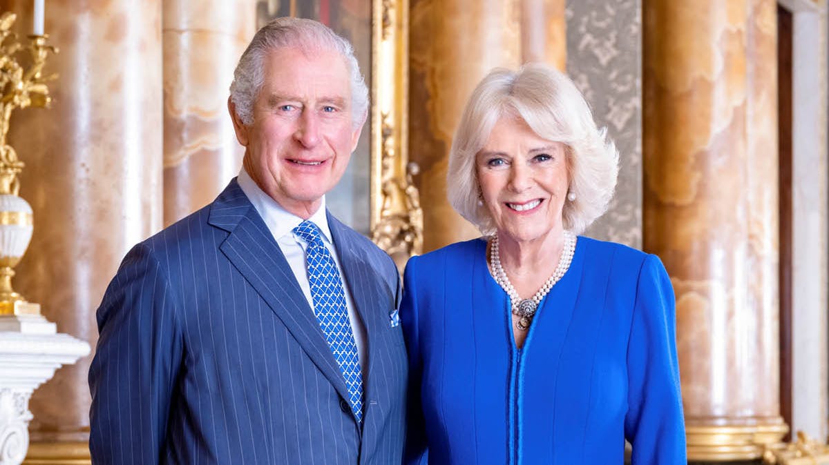 Kong Charles og dronning Camilla. 