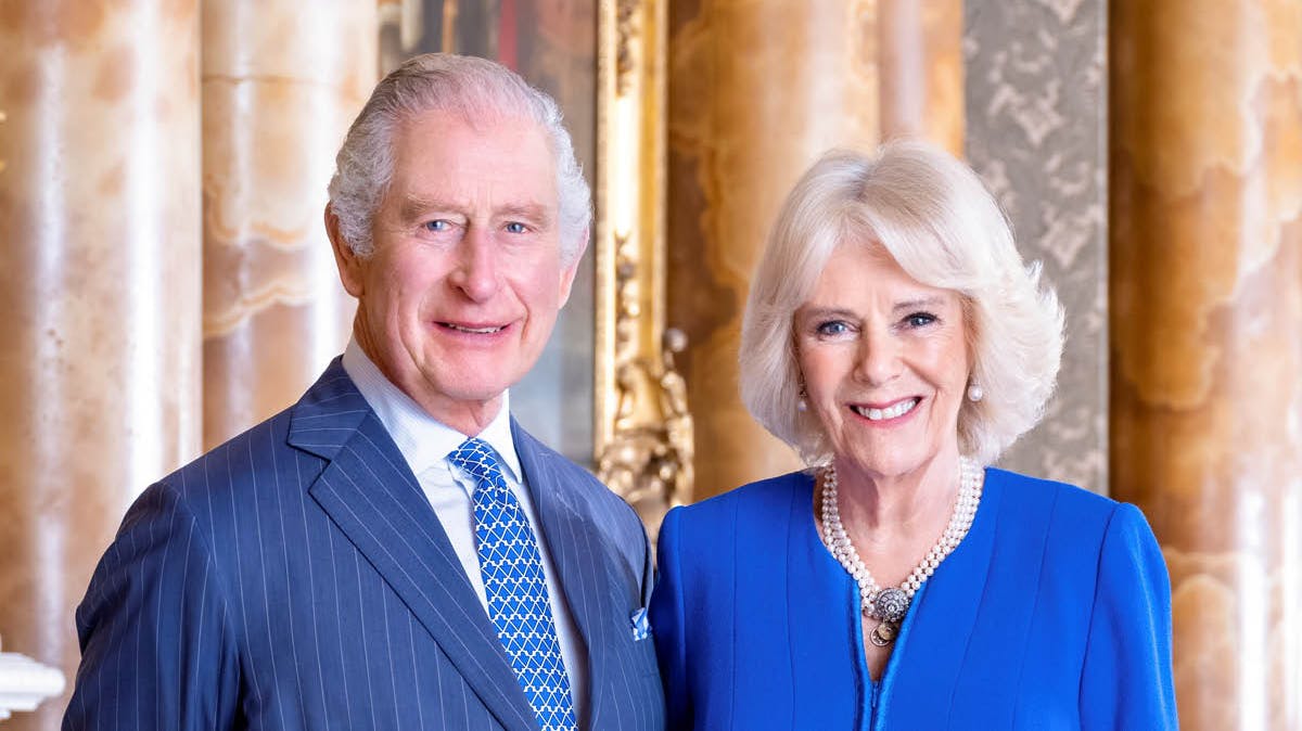 Kong Charles og dronning Camilla. 