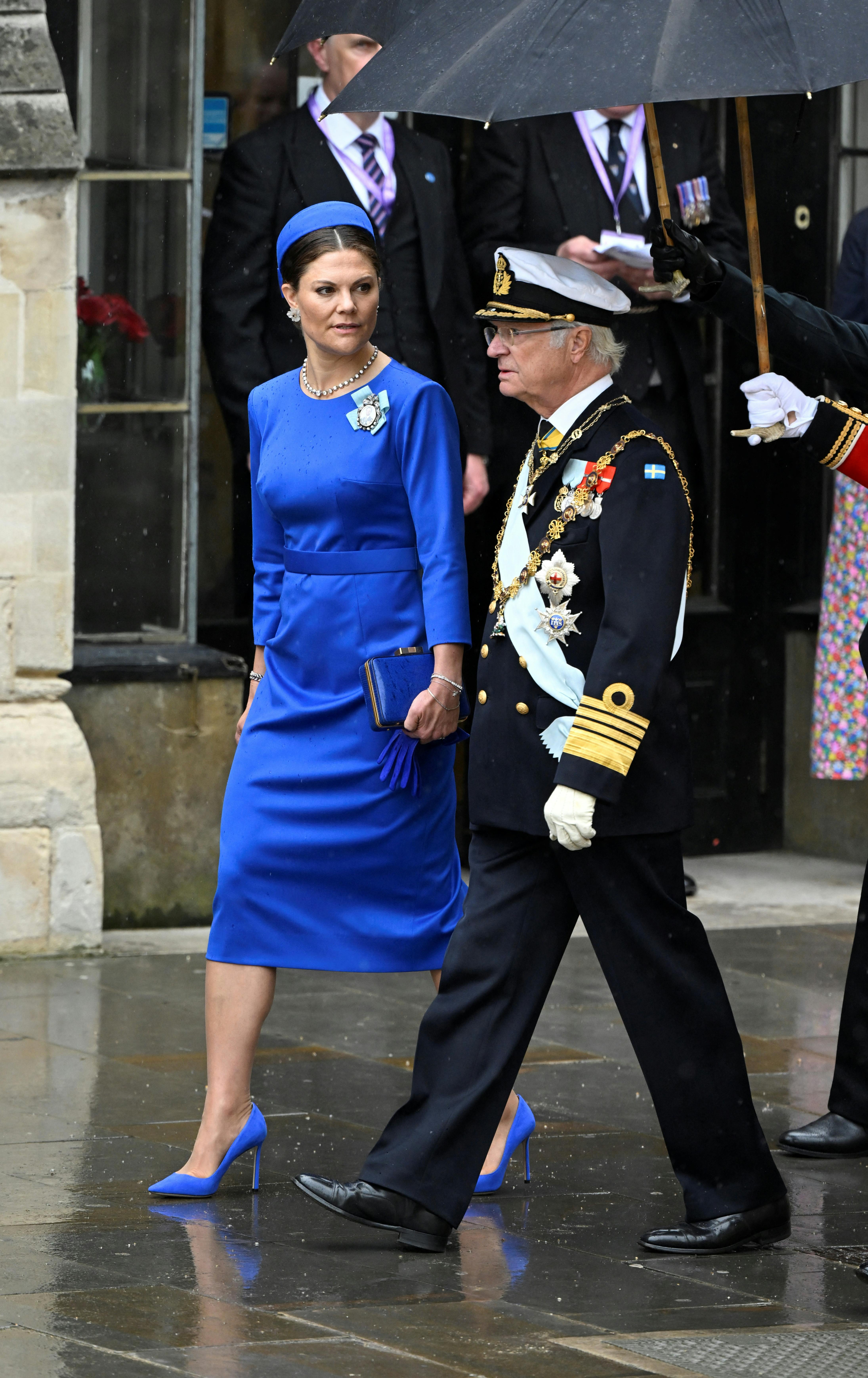 Kong CarlGustaf og kronprinsesse Victoria. 