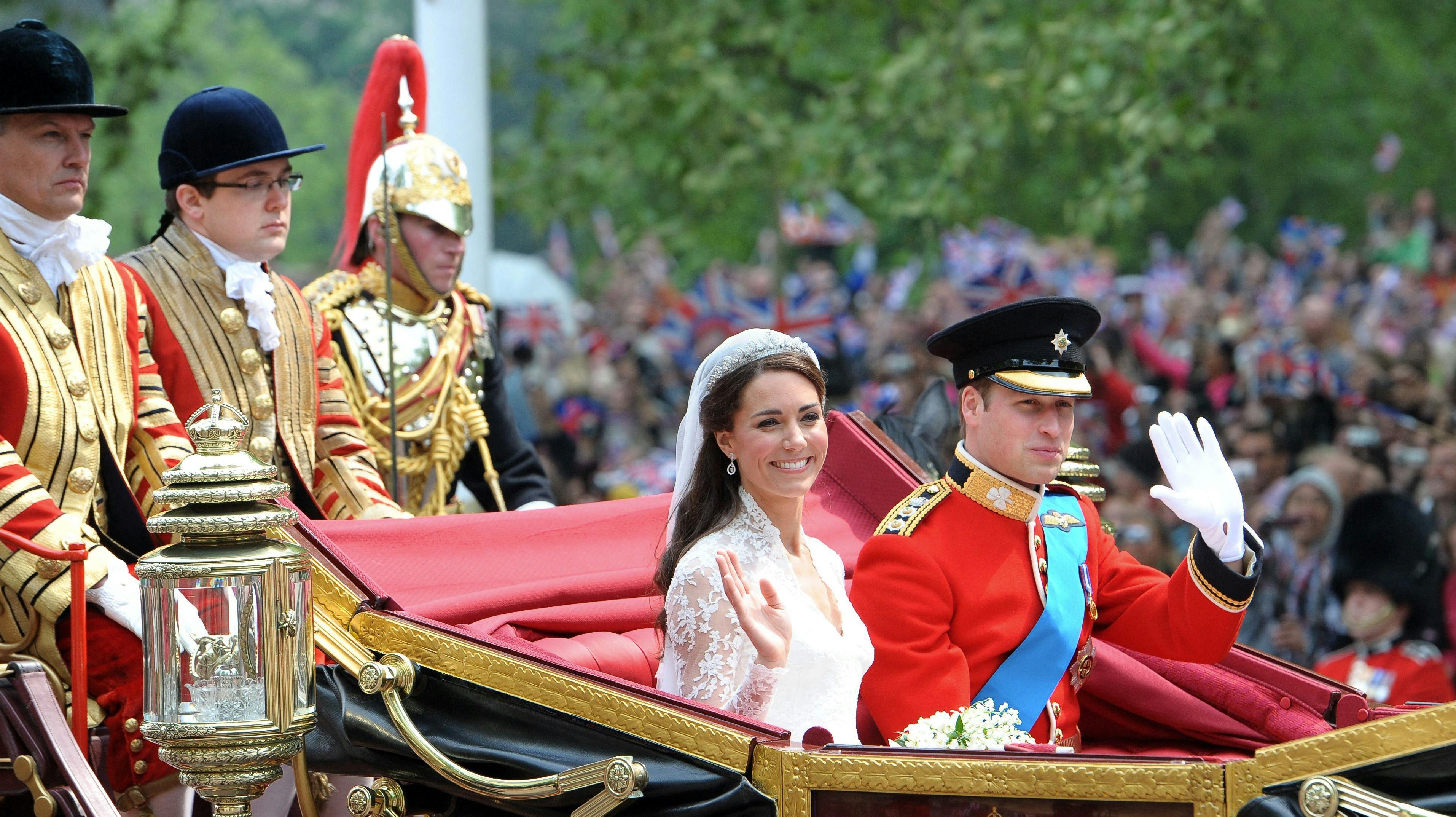 Kate og William blev gift i 2011 ved et storslået bryllup.&nbsp;