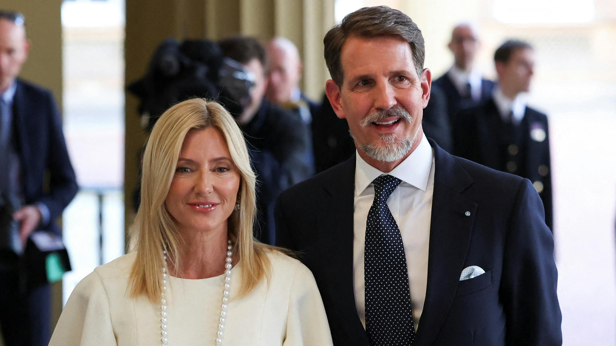 Kronprinsesse Marie-Chantal og kronprins Pavlos
