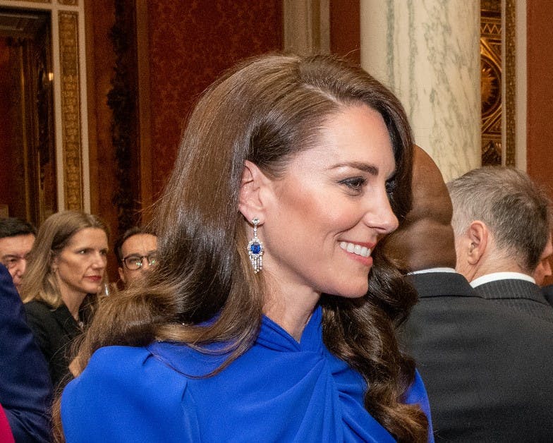 Prinsesse Kate med øreringene.&nbsp;
