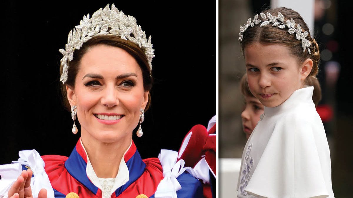 Prinsesse Kate og prinsesse Charlotte.