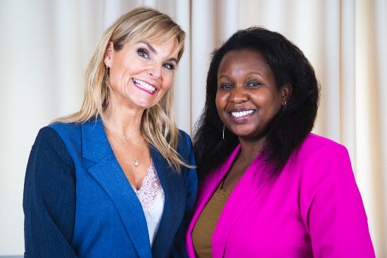 Michèle Bellaiche og Carolyne Kaddu.
 