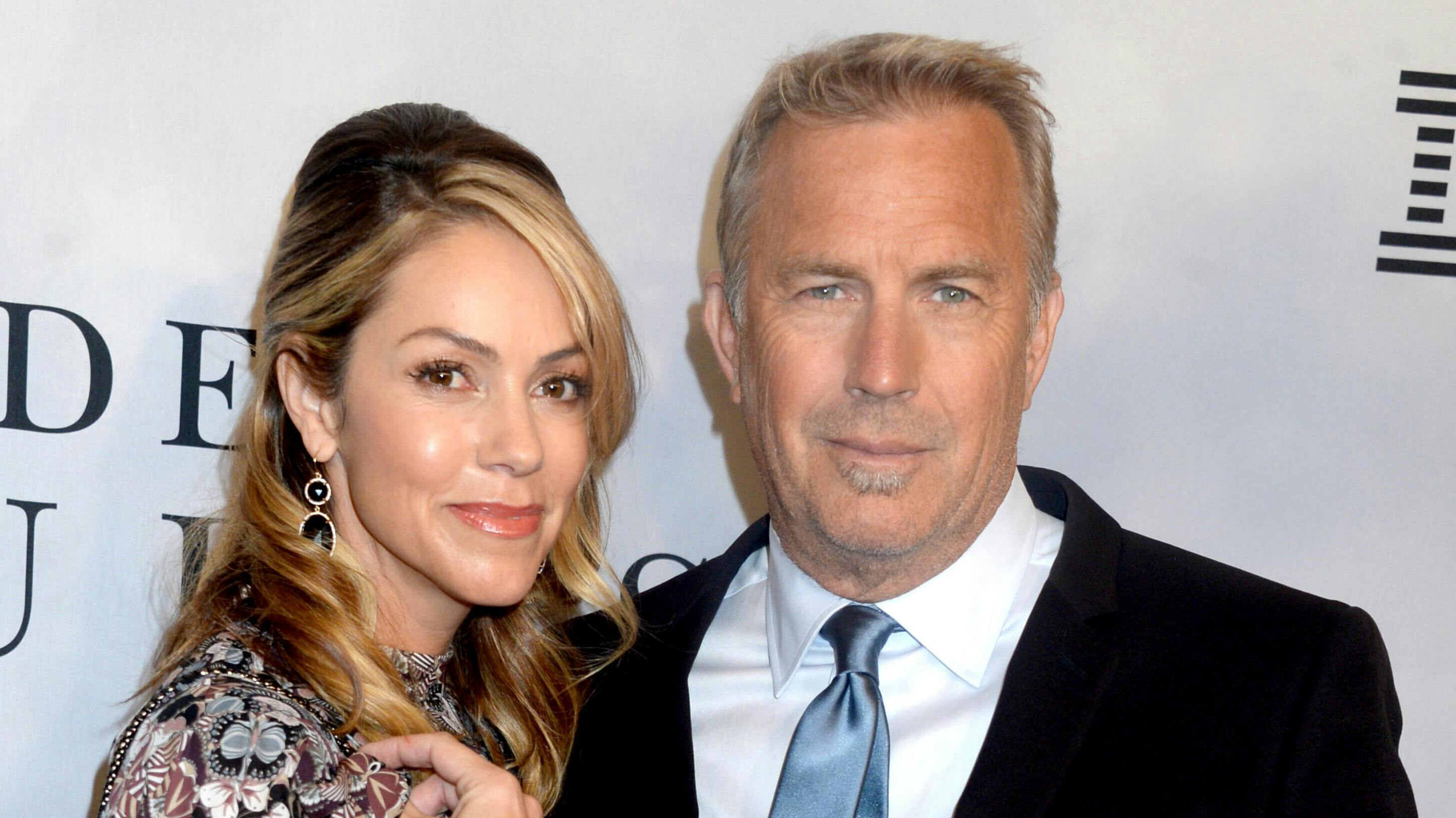 Christine Baumgartner og Kevin Costner.
