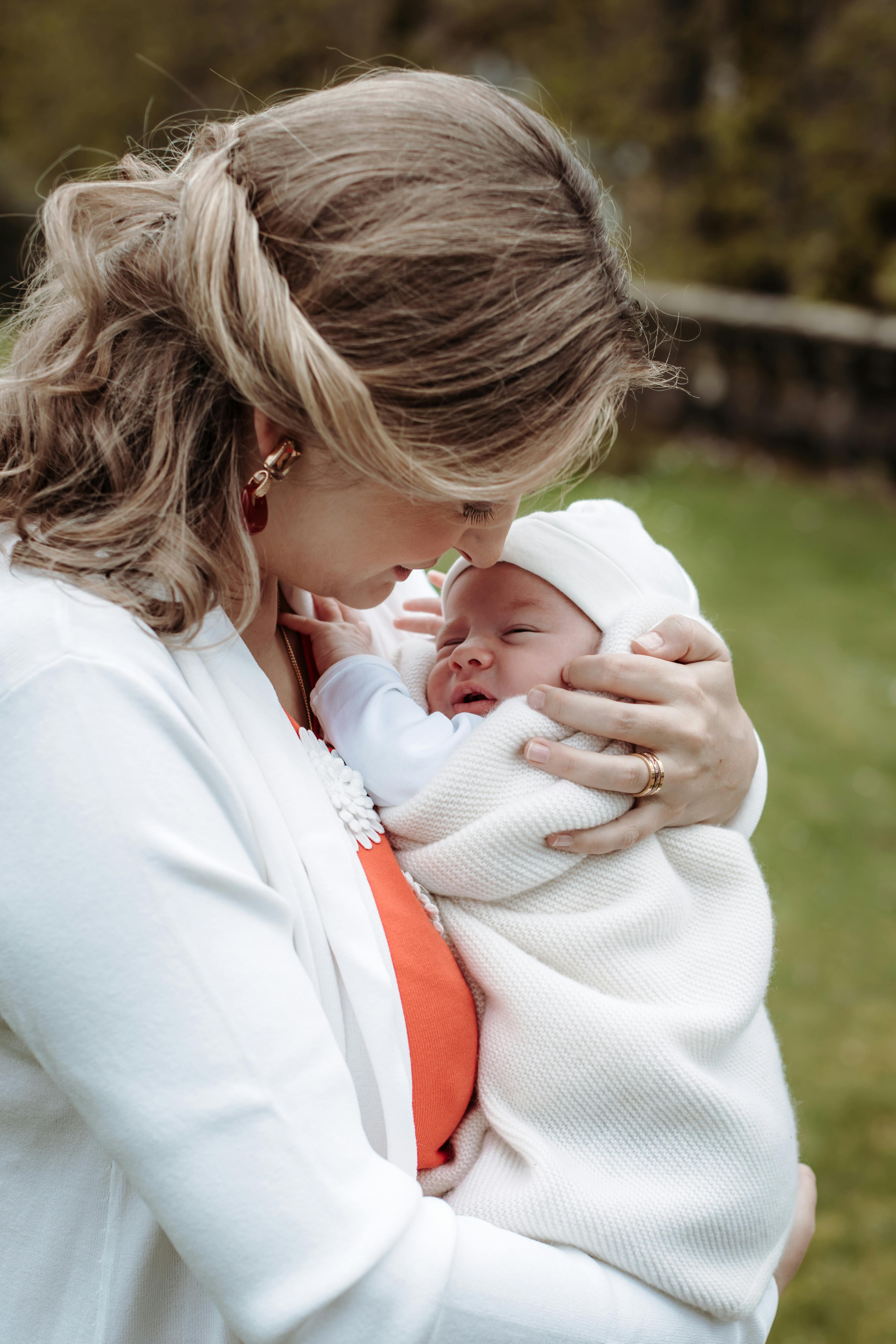 Arvestorhertuginde Stéphanie med prins Francois. 