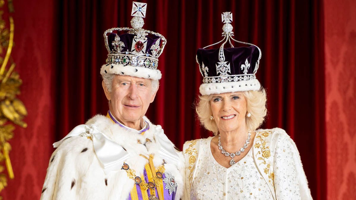 Kong Charles og dronning Camilla. 