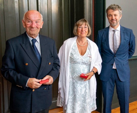 Kronprins Frederik og medaljemodtagerne