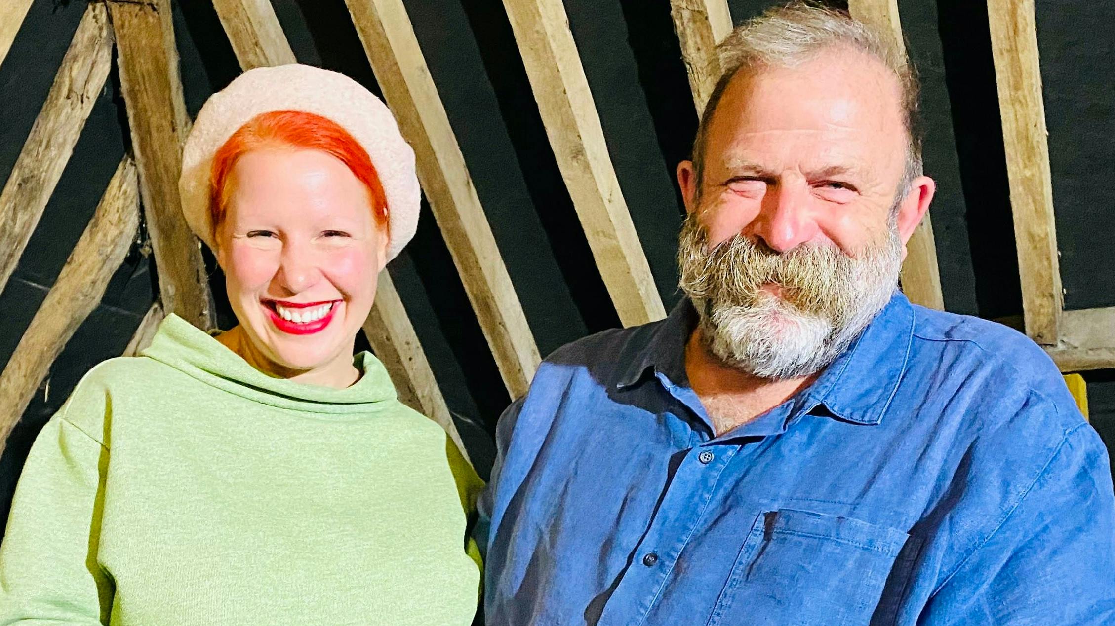 Angel og Dick Strawbridge fra "Han, hun og drømmeslottet".