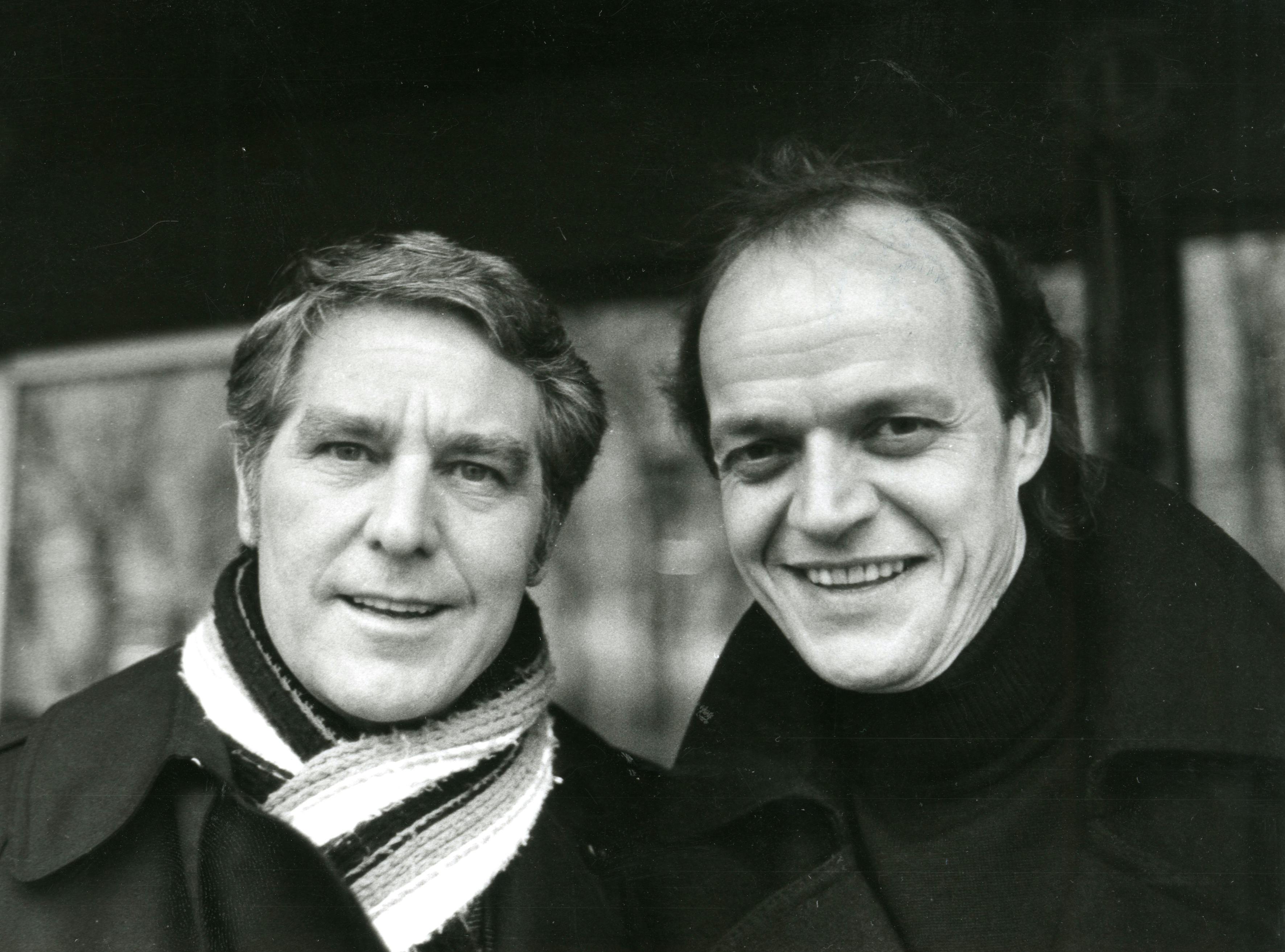 Jørgen Buckhøj var 43 år, da "Matador" fik premiere i 1978. Her ses han med kollegaen Holger Juul Hansen, der spillede Hans Christian Varnæs. De døde i henholdsvis 1994 og 2013.&nbsp;
