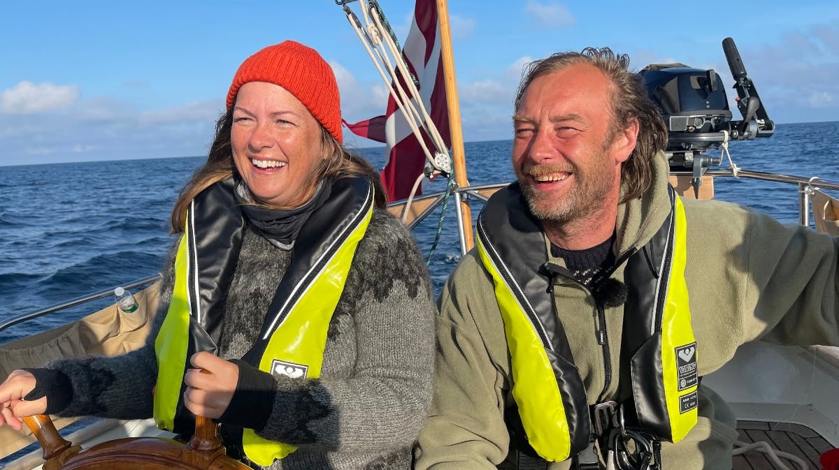 Jeanette Varberg og Nikolaj Kirk i "Togtet" på DR. 