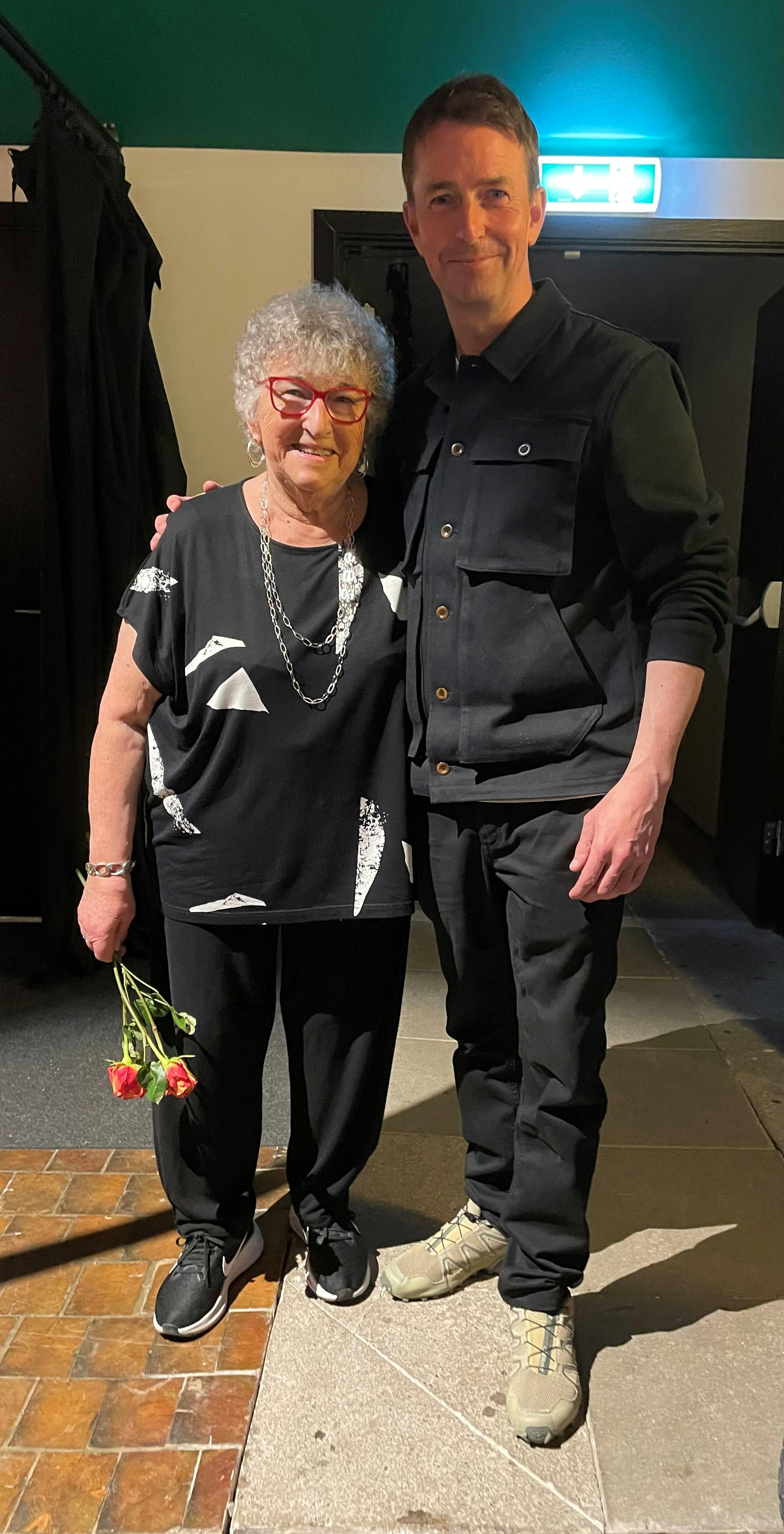 Mads Knarreborg med sin mor, Inge-Lise.
