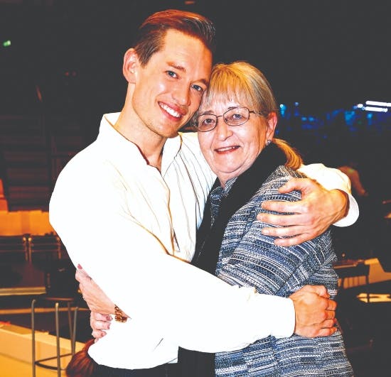 Morten Kjeldgaard og mor Inge-Lise Kjeldgaard.