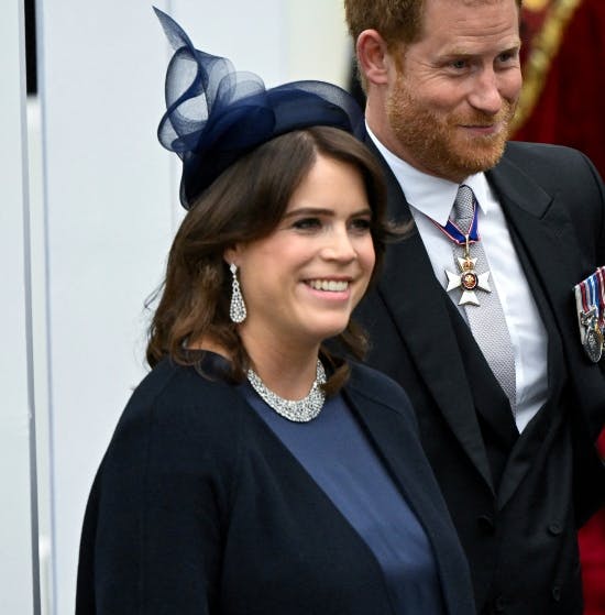 Prinsesse Eugenie funklede til kroningen. 