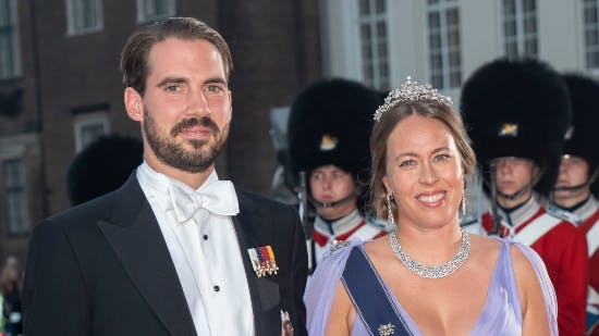 Prins Philippos og prinsesse Nina til regeringsjubilæum i Danmark i efteråret 2022. 