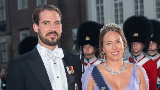 Prins Philippos og prinsesse Nina til regeringsjubilæum i Danmark i efteråret 2022.&nbsp;
