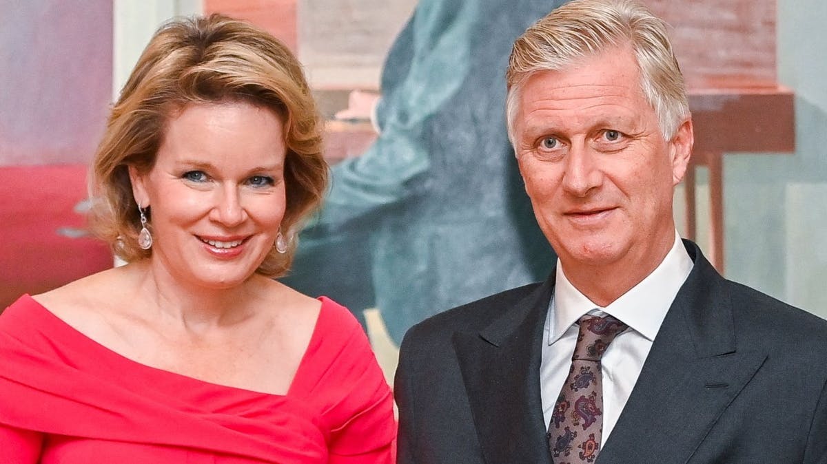 Dronning Mathilde og kong Philippe.