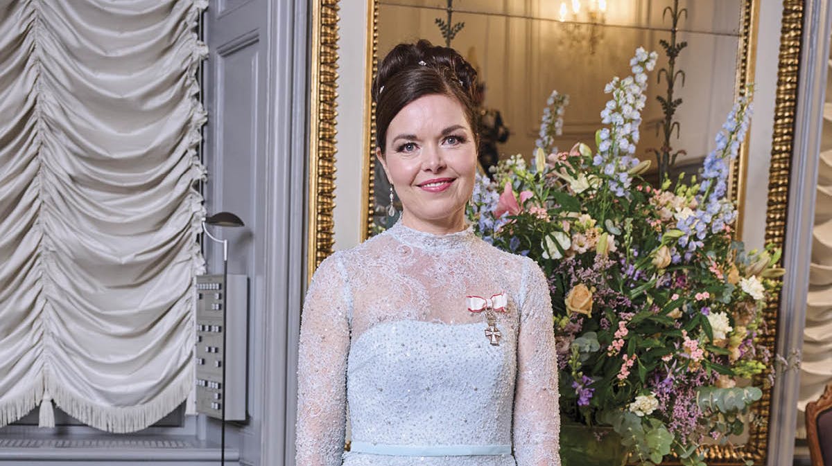 Louise Schack Elholm (V) til nytårstaffel på Amalienborg Slot 1. januar 2023.