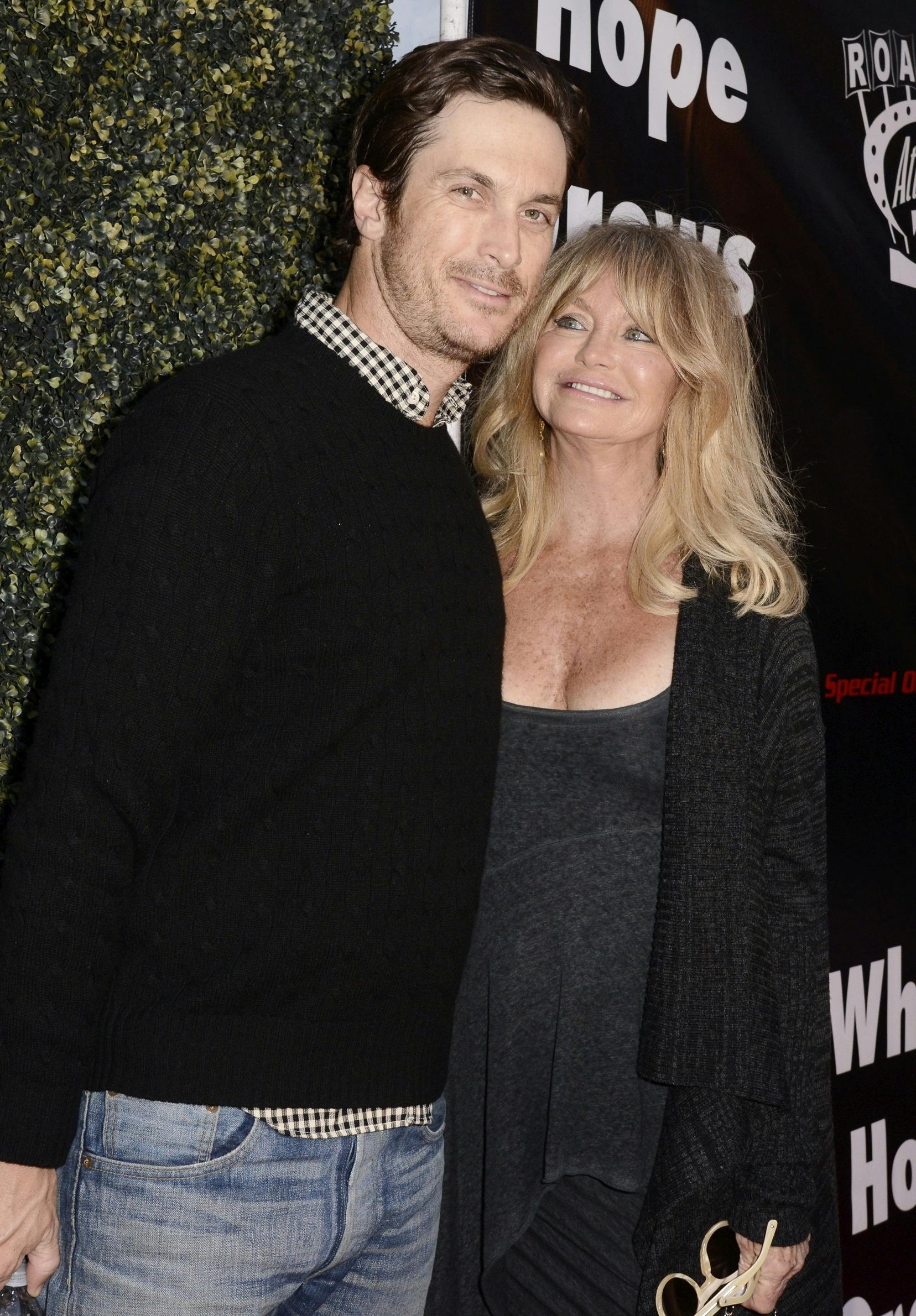 Oliver Hudson og Goldie Hawn.
