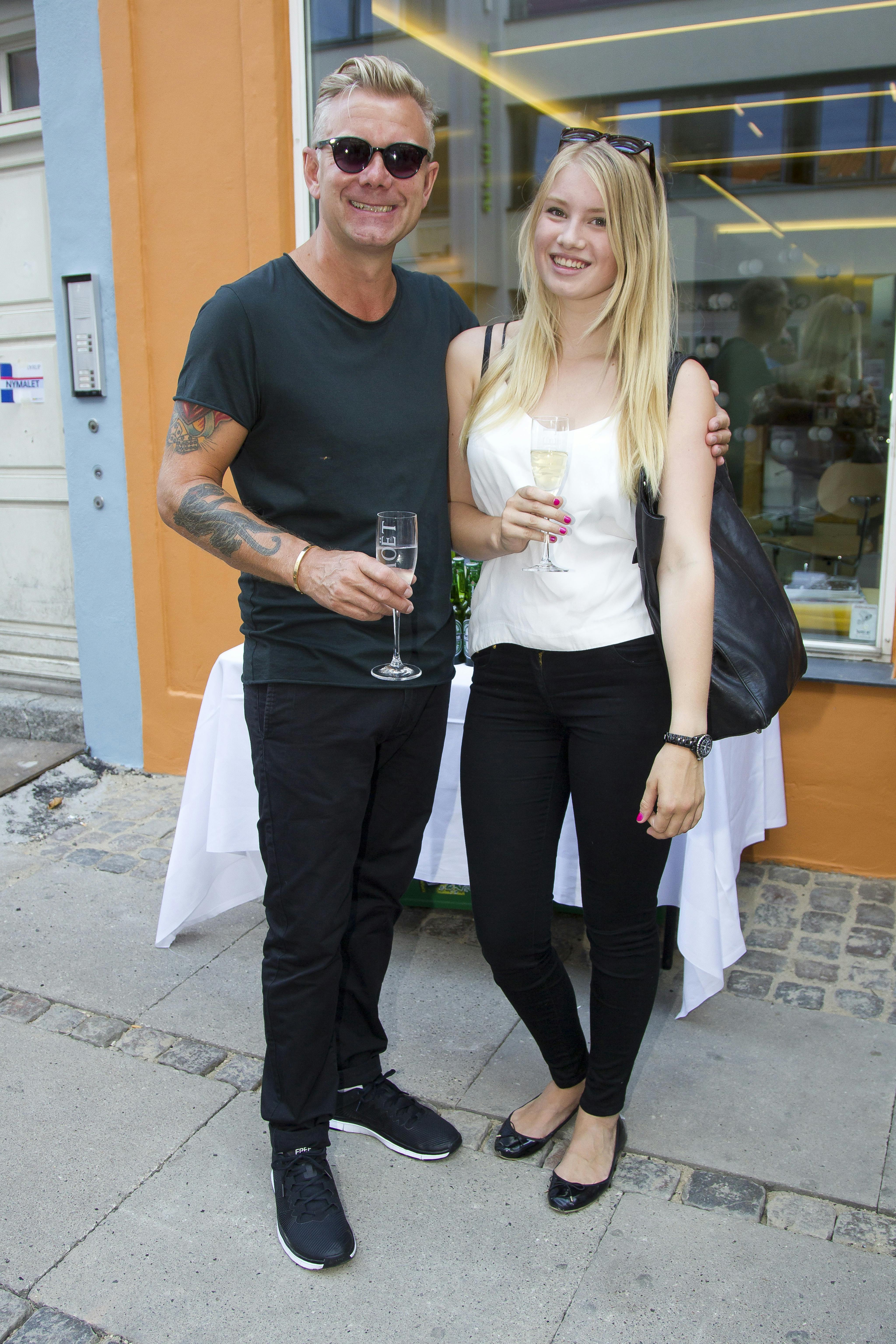 Casper Christensen med datteren Cajsa i 2013.&nbsp;
