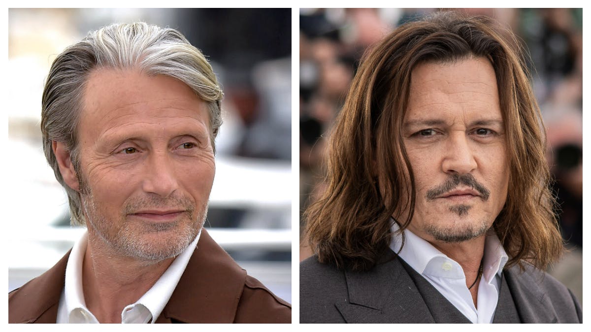 Mads Mikkelsen og Johnny Depp.&nbsp;
