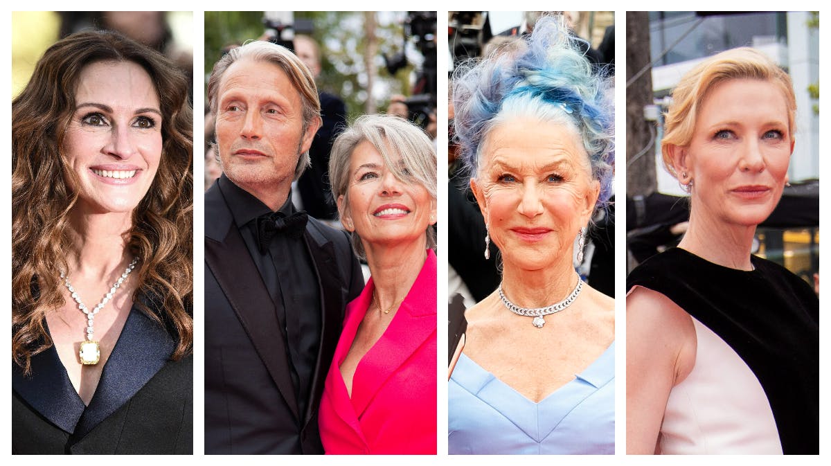 Julia Roberts, Mads Mikkelsen, Hanne Jacobsen, Helen Mirren og Cate Blanchett. 