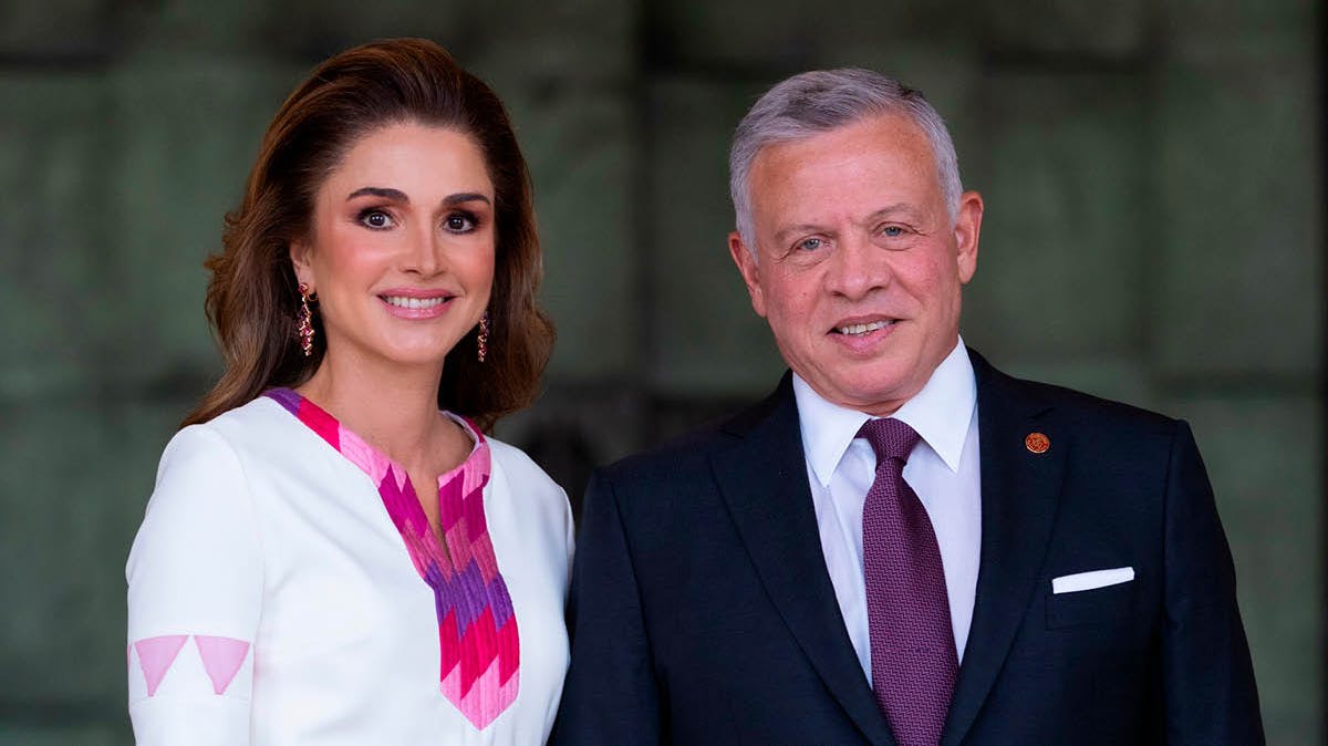 Dronning Rania og kong Abdullah.