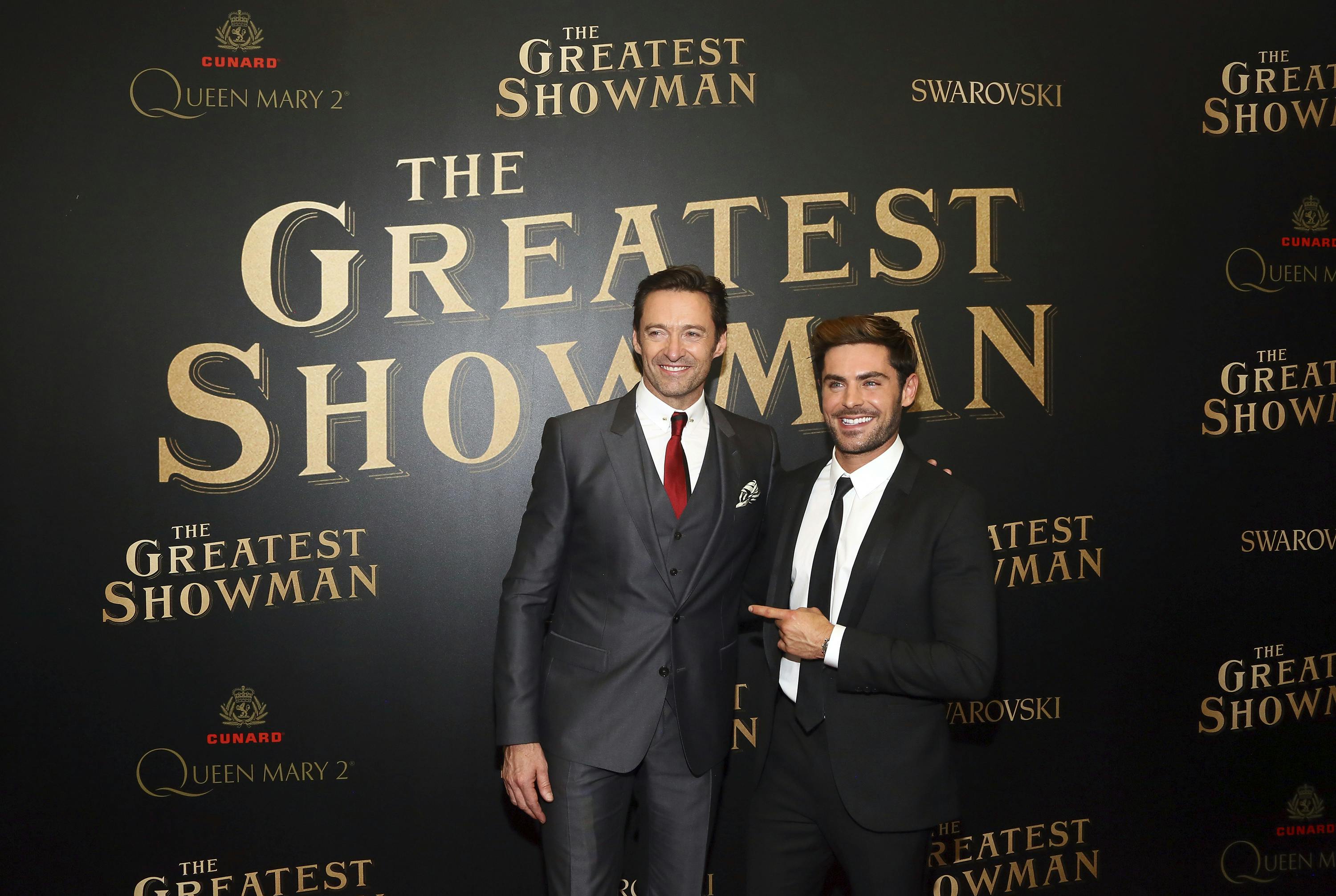 Hugh Jackman og Zac Efron i "The Greatest Showman"