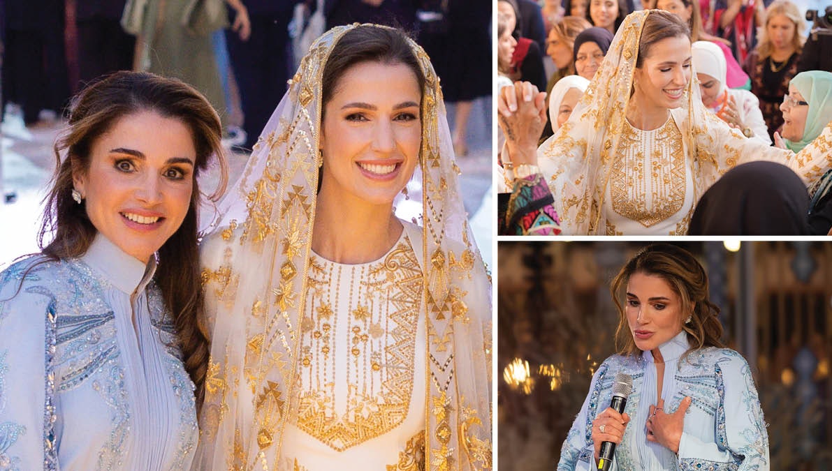 Dronning Rania holdt fest for sin kommende svigerdatter, Rajwa Alseif. 