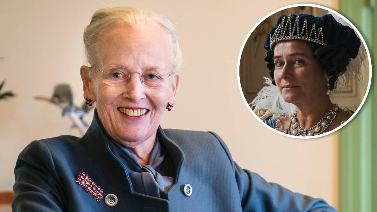 Dronning Margrethe og Sidse Babett Knudsen