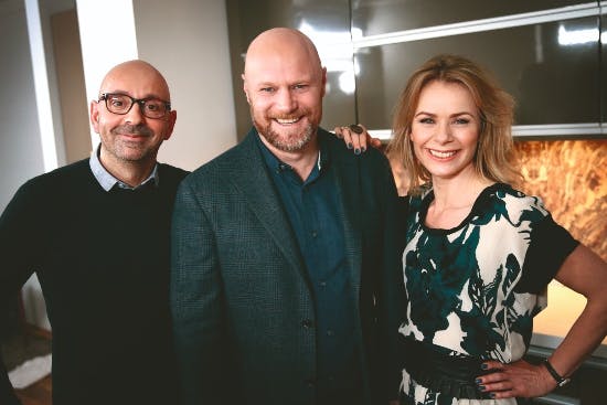 Flemming Møldrup, Mads Steffensen og Anne Glad. 