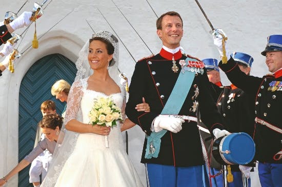 Prinsesse Marie og prins Joachim på bryllupsdagen i 2008. 