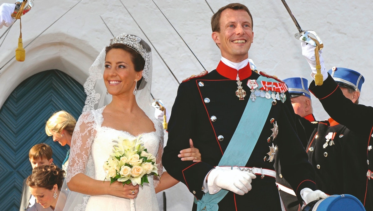 Prinsesse Marie og prins Joachim på bryllupsdagen i 2008.&nbsp;