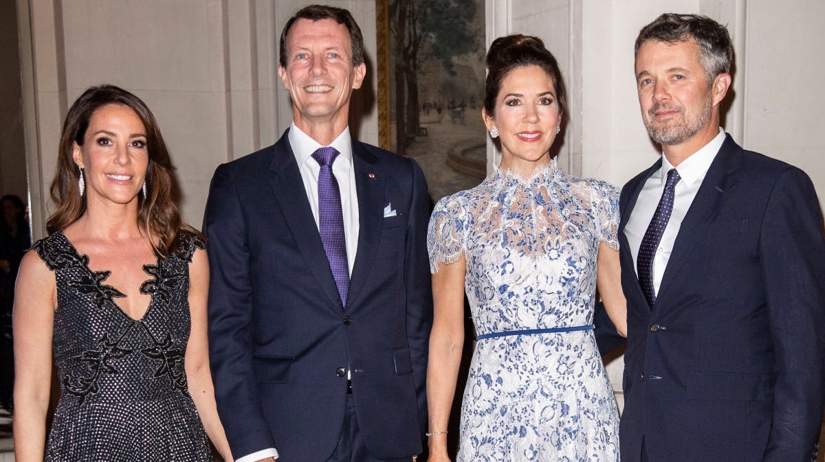 Prinsesse Marie, prins Joachim, kronprinsesse Mary og kronprins Frederik