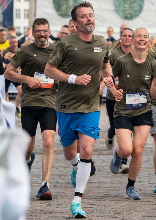 Kronprins Frederik til Royal Run 2022. 